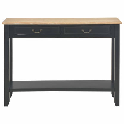 vidaXL Konsolentisch Schwarz 110 x 35 x 80 cm Holz