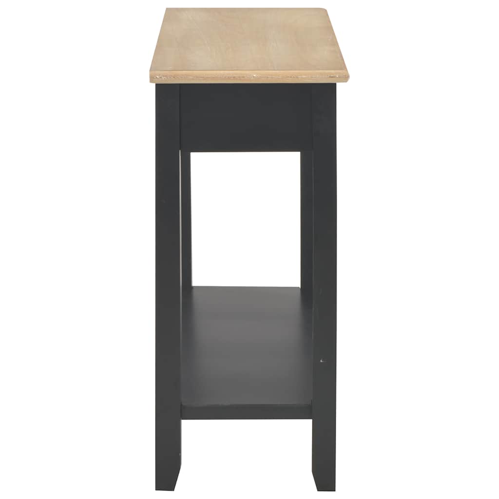 vidaXL Konsolentisch Schwarz 110 x 35 x 80 cm Holz