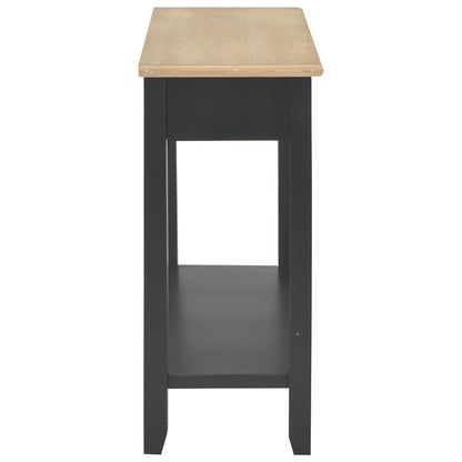vidaXL Konsolentisch Schwarz 110 x 35 x 80 cm Holz