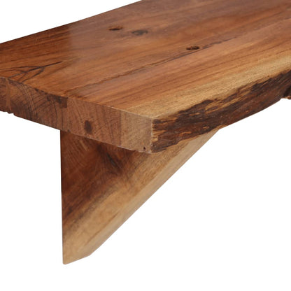 vidaXL Wandregale 2 Stk. 90 x 20 x 18 cm Massivholz Akazie