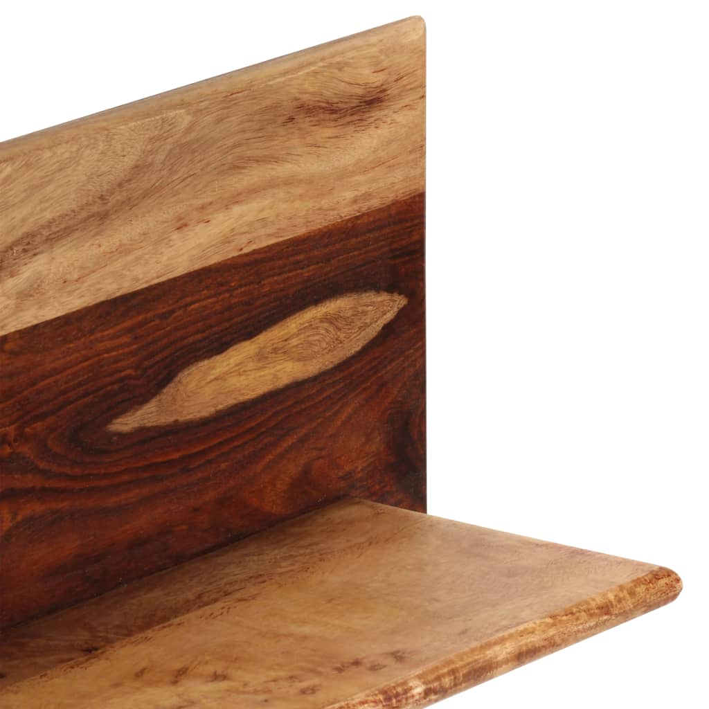 vidaXL Wandregale 2 Stk. 118x26x20 cm Massivholz Akazie