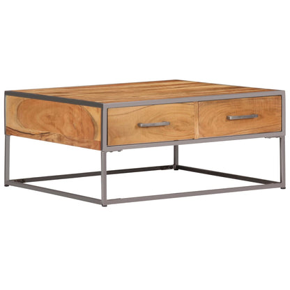 vidaXL Couchtisch 75x75x35 cm Massivholz Akazie