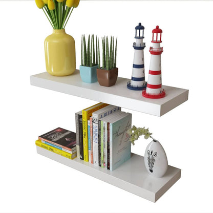 vidaXL Étagères murales 4 pcs Blanc 60 cm