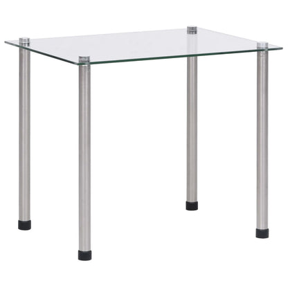 vidaXL Satztische 3-tlg. Transparent Hartglas