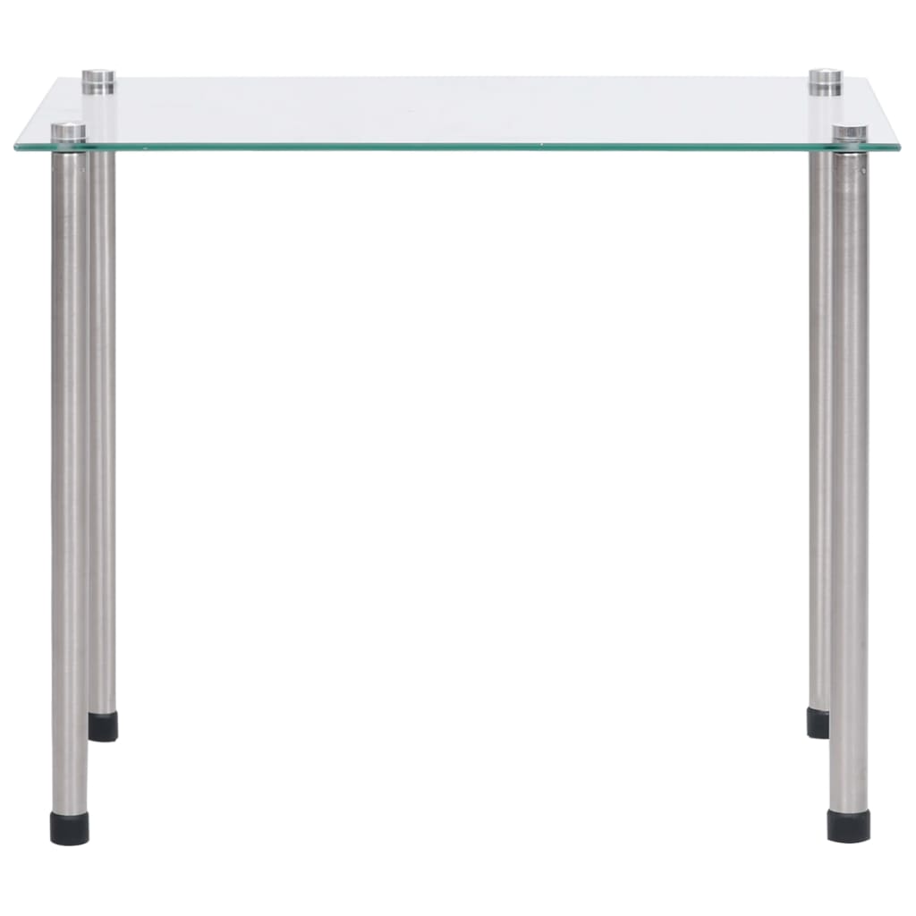 vidaXL Satztische 3-tlg. Transparent Hartglas