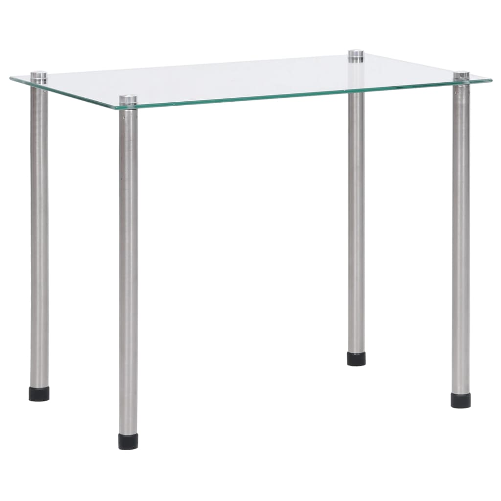 vidaXL Satztische 3-tlg. Transparent Hartglas