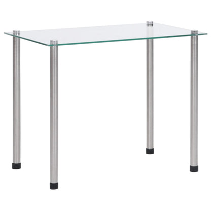 vidaXL Satztische 3-tlg. Transparent Hartglas