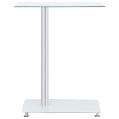 vidaXL Beistelltisch U-Form Transparent 45x30x58 cm Hartglas