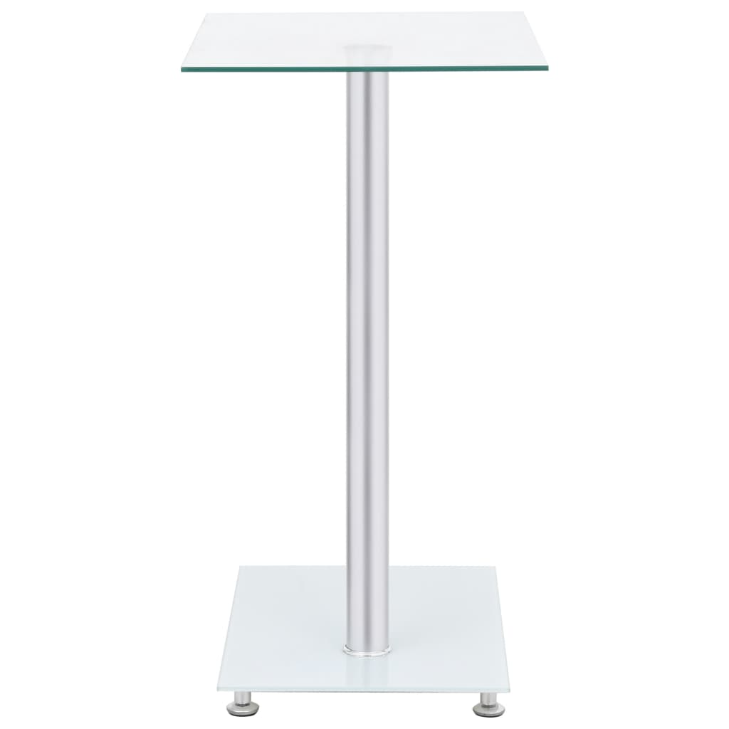 vidaXL Beistelltisch U-Form Transparent 45x30x58 cm Hartglas