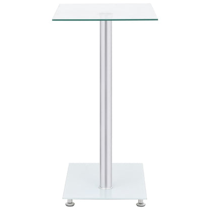 vidaXL Beistelltisch U-Form Transparent 45x30x58 cm Hartglas
