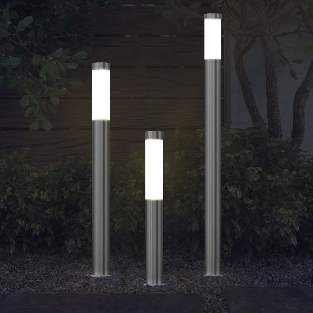 Lot de 3 lampes de jardin