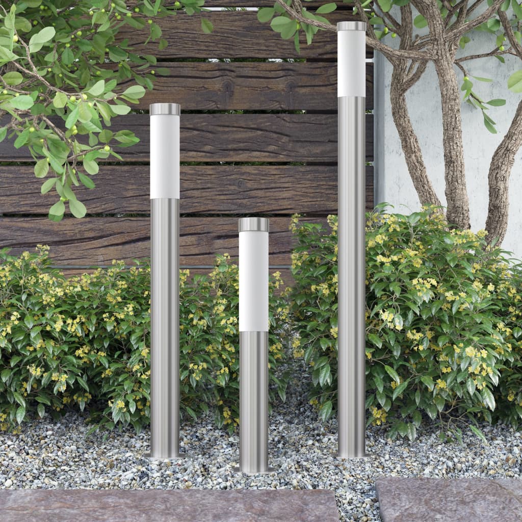 Lot de 3 lampes de jardin
