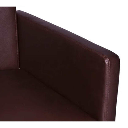 vidaXL Esszimmerstühle 2 Stk. Braun Kunstleder