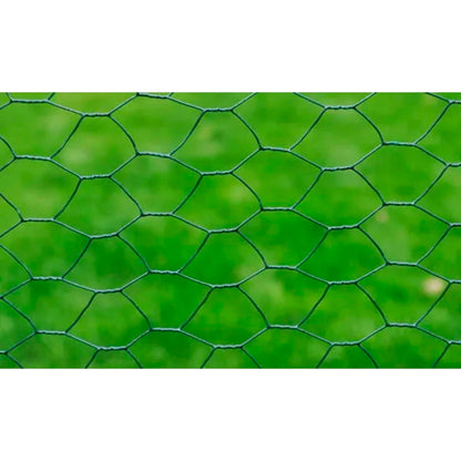 vidaXL Maschendraht Stahl Hexagon 1x25 m Dunkelgrün