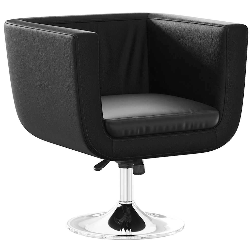 vidaXL Barsessel Schwarz Kunstleder