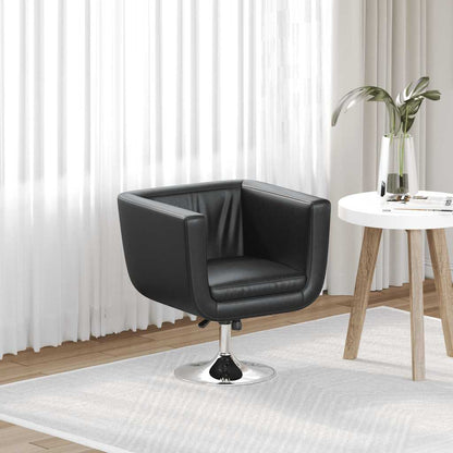 vidaXL Barsessel Schwarz Kunstleder