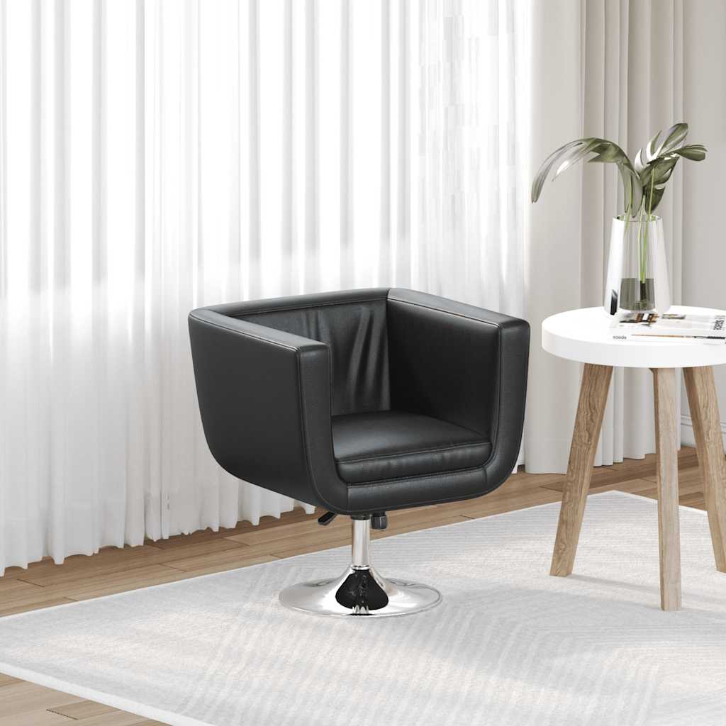 vidaXL Barsessel Schwarz Kunstleder