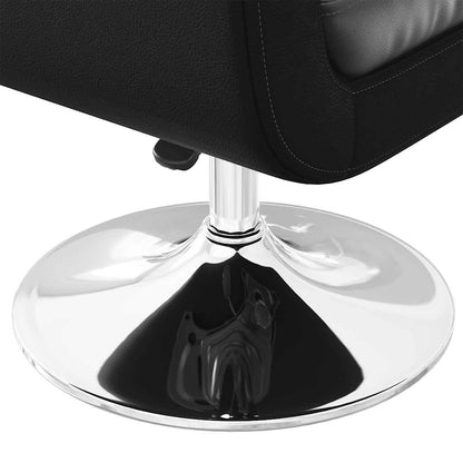vidaXL Barsessel 2 Stk. Kunstleder Schwarz