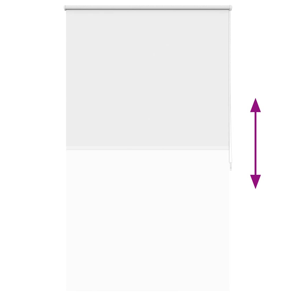 vidaXL Verdunkelungsrollo 104,4 x 175 cm, Stoffbreite 100 cm, Weiß