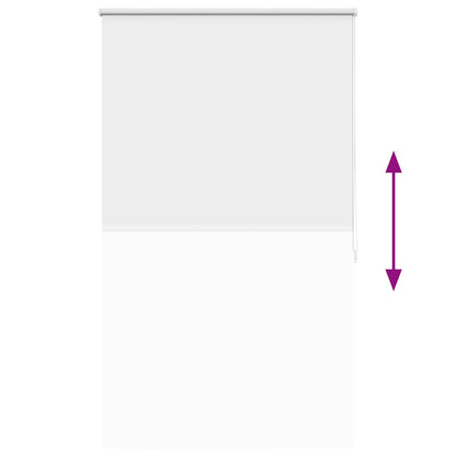 vidaXL Verdunkelungsrollo 104,4 x 175 cm, Stoffbreite 100 cm, Weiß