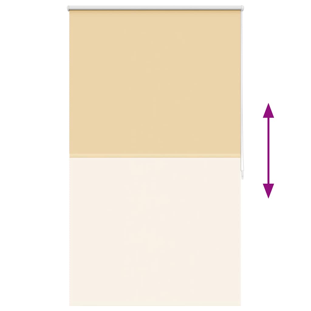 vidaXL Store occultant 124,4 x 175 cm, largeur de tissu 120 cm, Beige