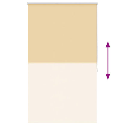 vidaXL Store occultant 124,4 x 175 cm, largeur de tissu 120 cm, Beige
