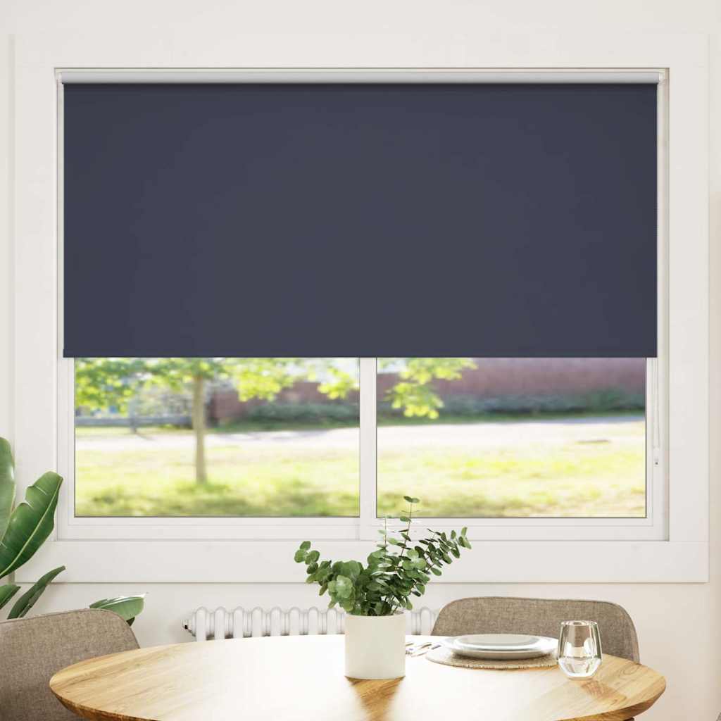 vidaXL Store occultant 144,4 x 175 cm, largeur de tissu 140 cm, bleu marine