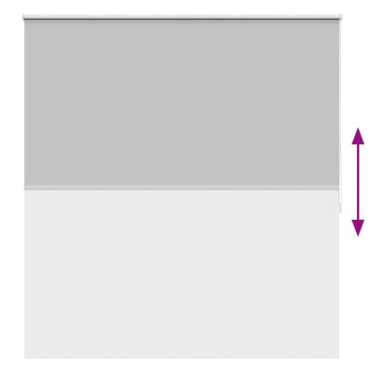 vidaXL Store occultant 144,4 x 175 cm, largeur du tissu 140 cm, gris