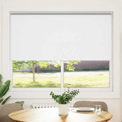 vidaXL Store occultant 164,4 x 175 cm, largeur de tissu 160 cm, blanc