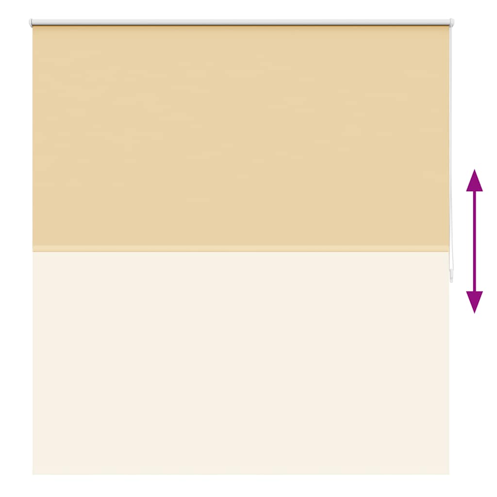vidaXL Store occultant 164,4 x 175 cm, largeur du tissu 160 cm, beige