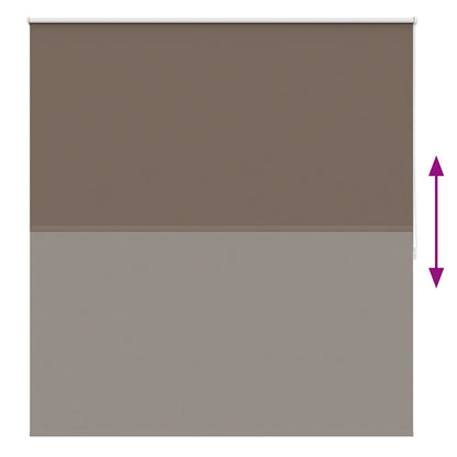 vidaXL Store occultant 164,4 x 175 cm, largeur du tissu 160 cm, marron café