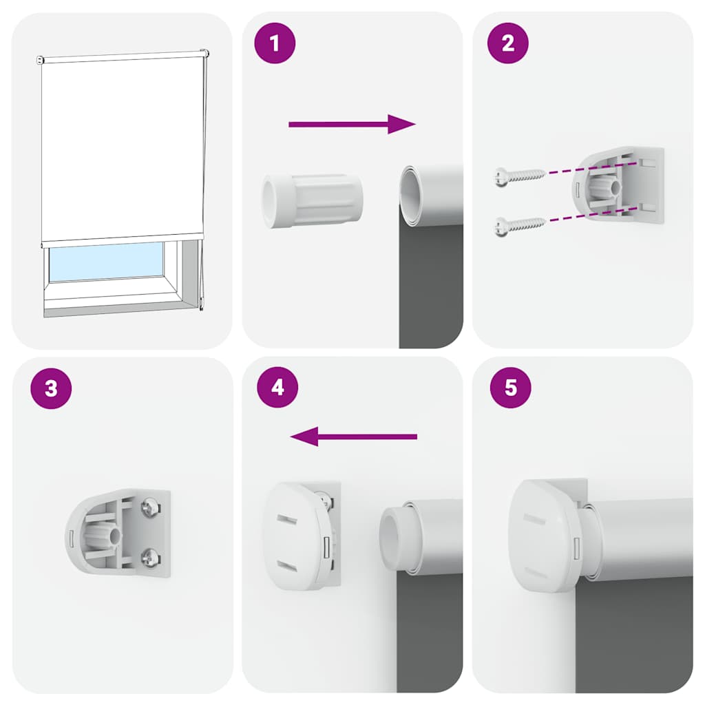 Verdunkelungsrollo 164,4 x 175 cm, Stoffbreite 160 cm, Marineblau