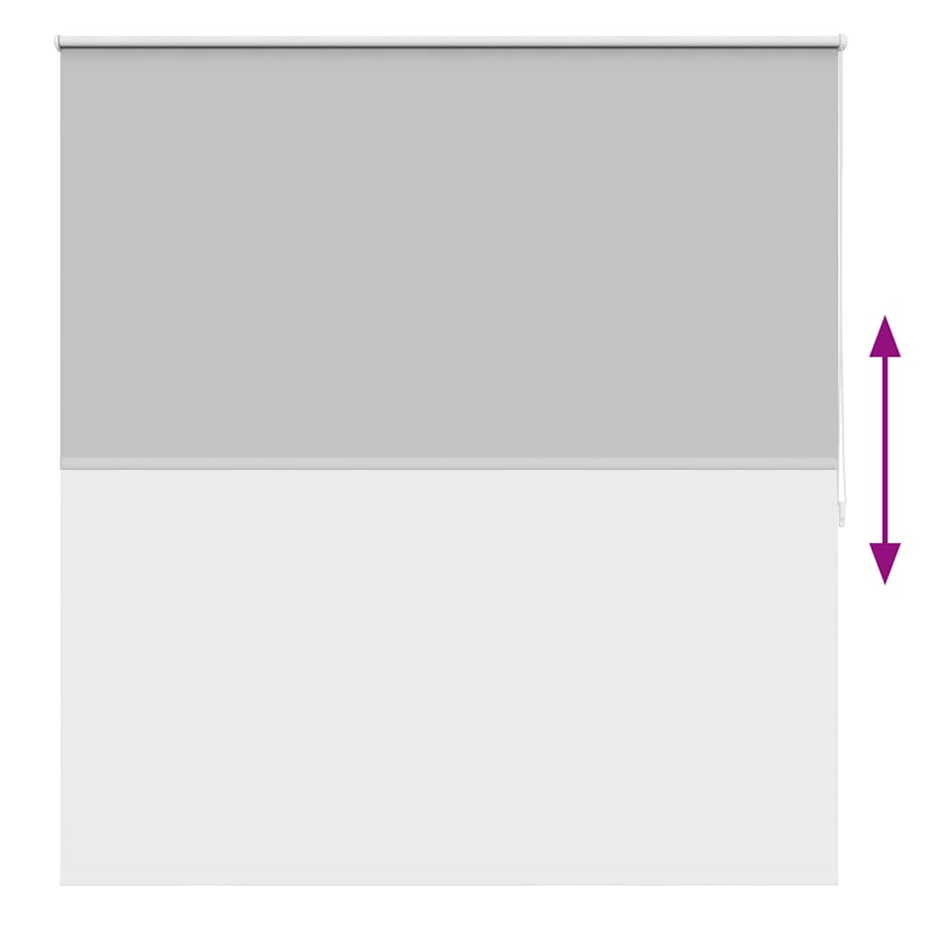 vidaXL Store occultant 164,4 x 175 cm, largeur de tissu 160 cm, gris