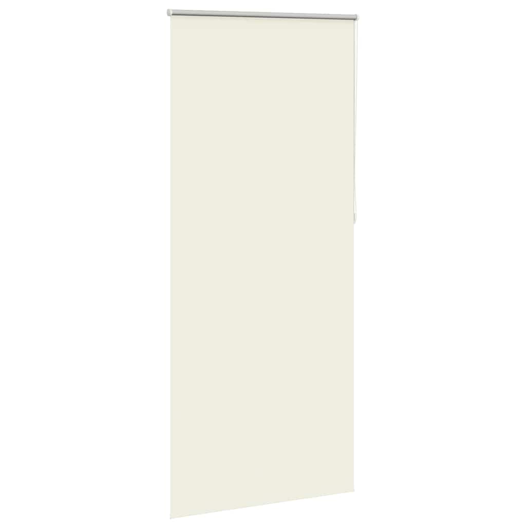 vidaXL Verdunkelungsrollo 84,4 x 230 cm, Stoffbreite 80 cm, Gebrochen Weiß