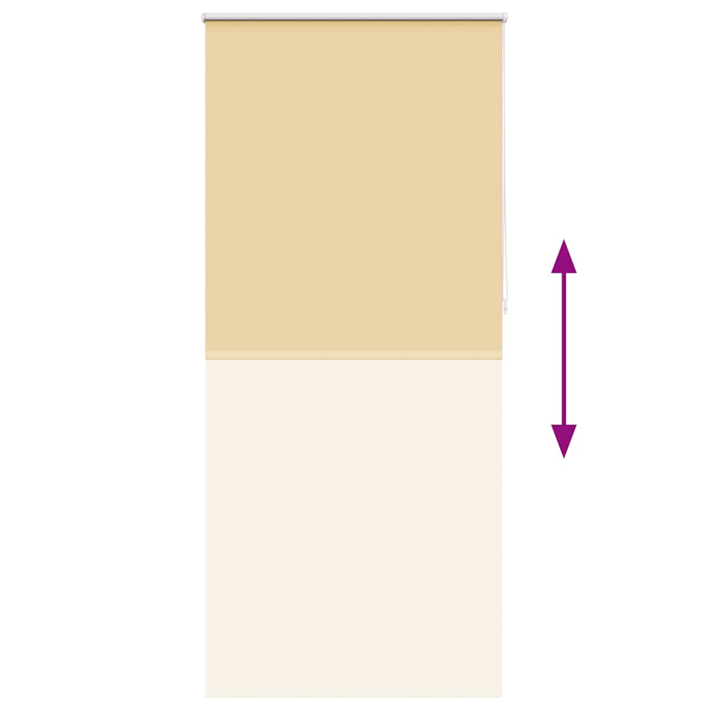 vidaXL Verdunkelungsrollo 84,4 x 230 cm, Stoffbreite 80 cm, Beige