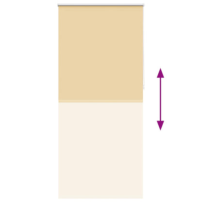 vidaXL Verdunkelungsrollo 84,4 x 230 cm, Stoffbreite 80 cm, Beige