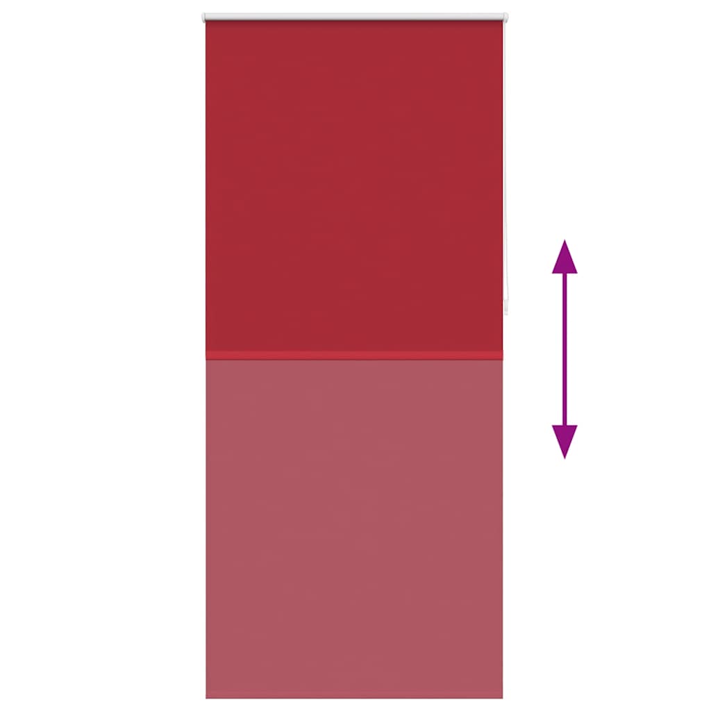 vidaXL Verdunkelungsrollo 84,4 x 230 cm, Stoffbreite 80 cm, rot