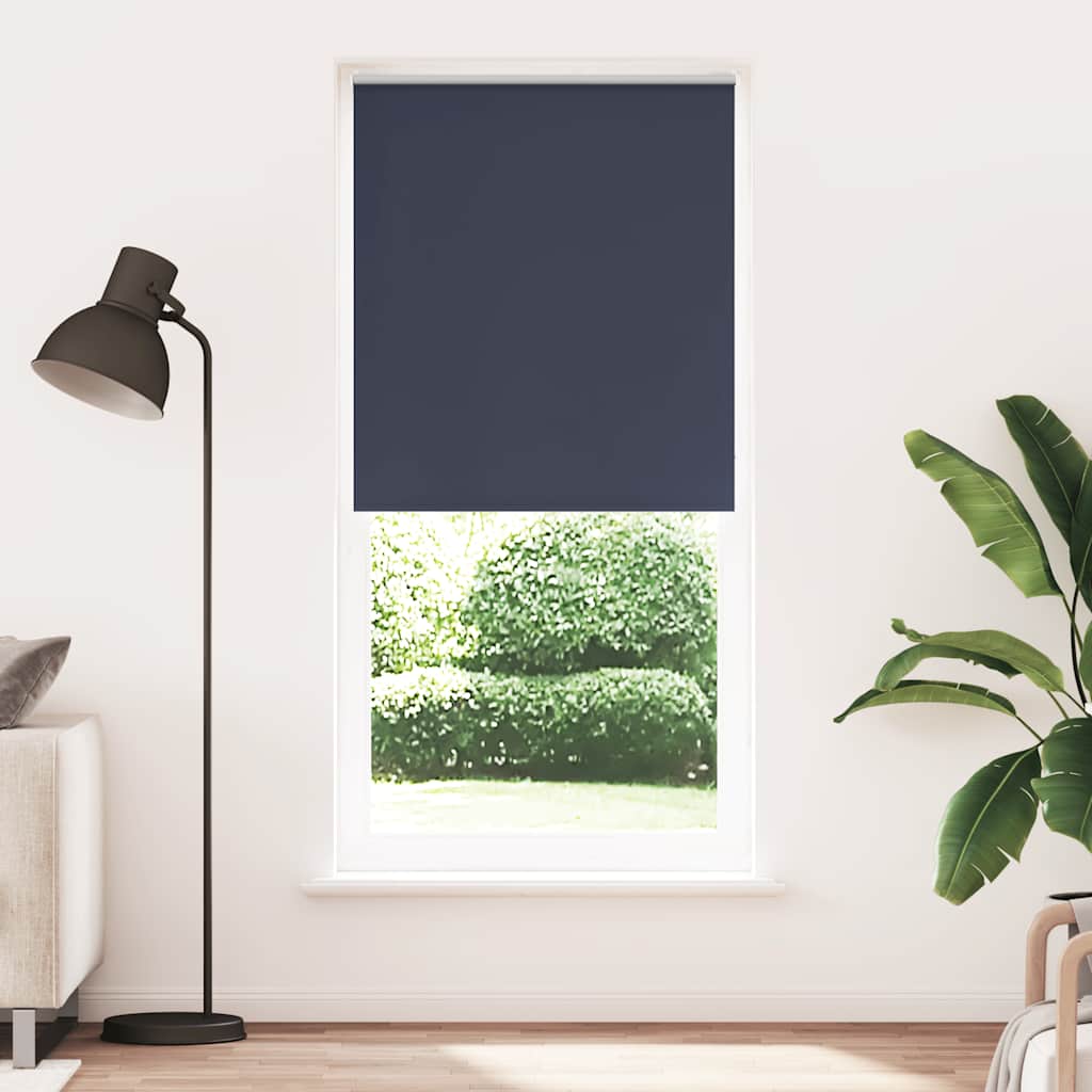 vidaXL Verdunkelungsrollo 84,4 x 230 cm, Stoffbreite 80 cm, Marineblau