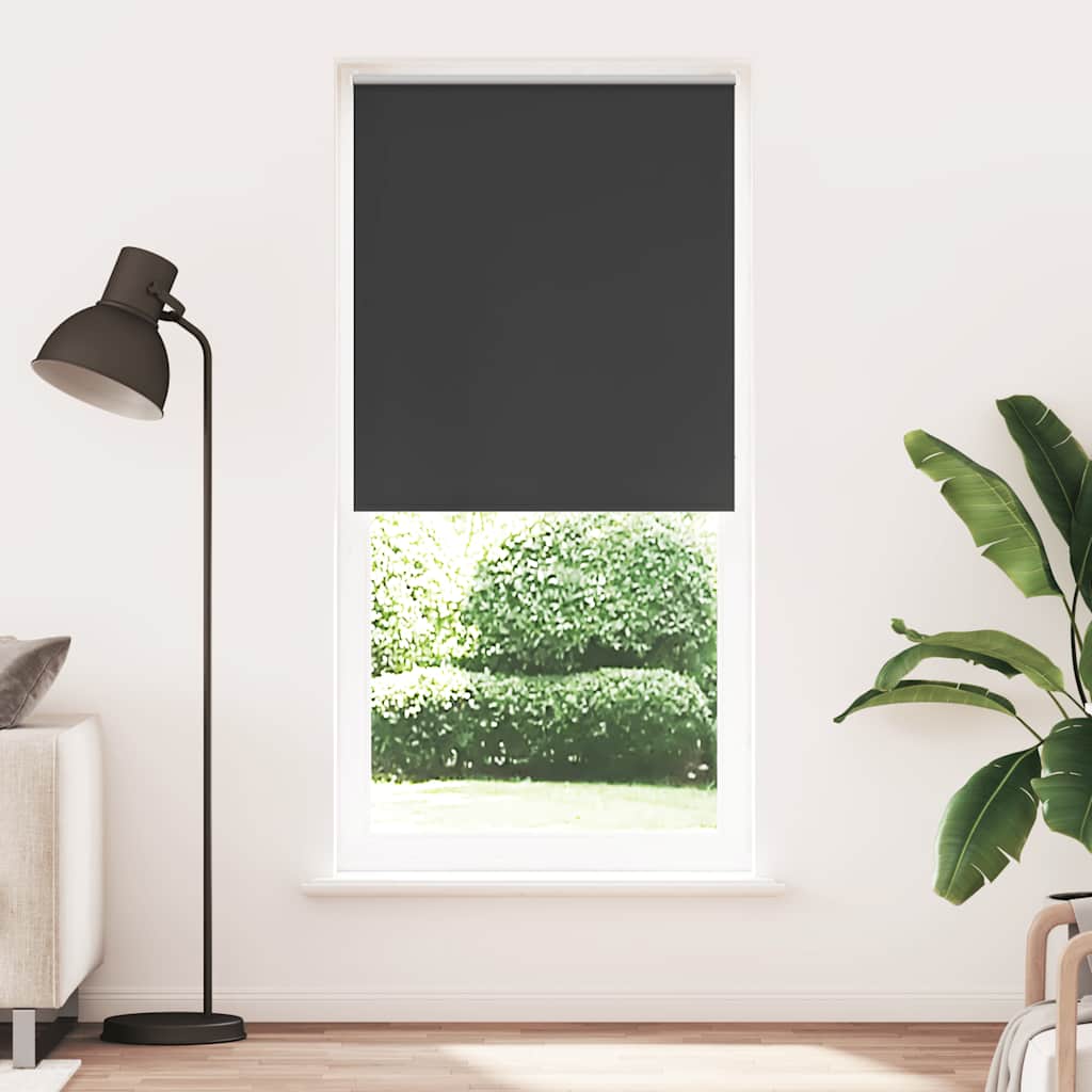 vidaXL Store occultant 84,4 x 230 cm, largeur de tissu 80 cm, noir
