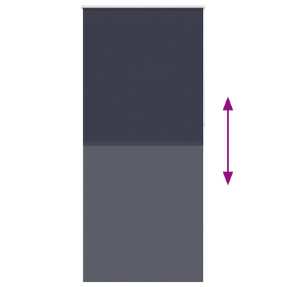 Verdunkelungsrollo 104,4 x 230 cm, Stoffbreite 100 cm, Marineblau