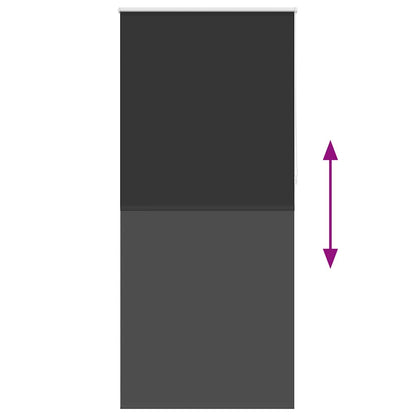 vidaXL Store occultant 104,4 x 230 cm, largeur de tissu 100 cm, noir