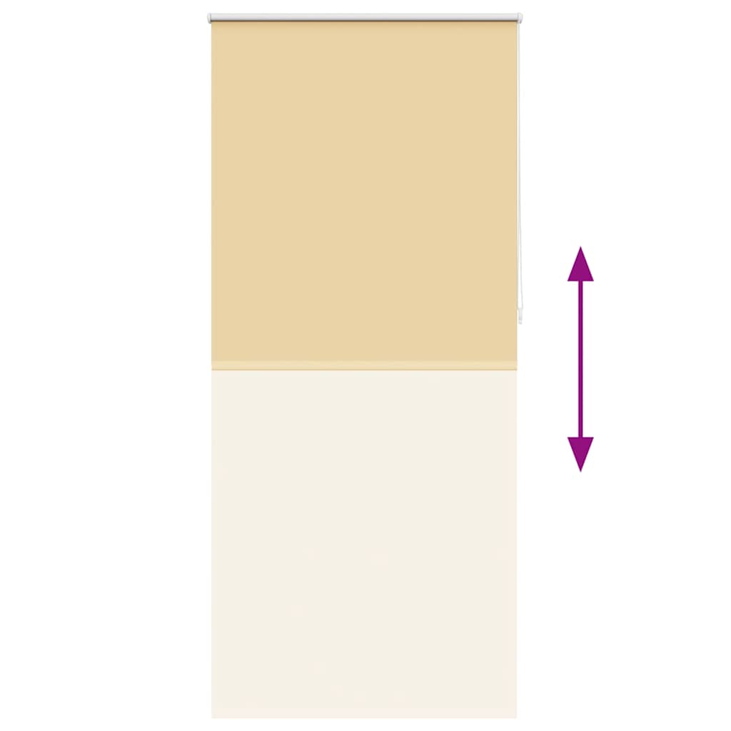 vidaXL Store occultant 124,4 x 230 cm, largeur de tissu 120 cm, Beige