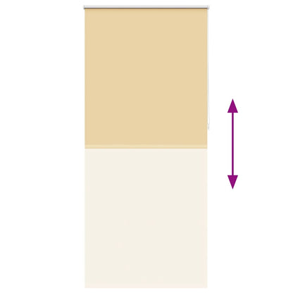 vidaXL Store occultant 124,4 x 230 cm, largeur de tissu 120 cm, Beige
