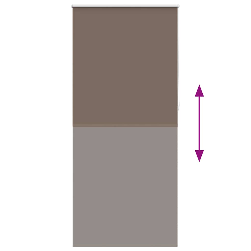 vidaXL Store occultant 124,4 x 230 cm, largeur du tissu 120 cm, marron café