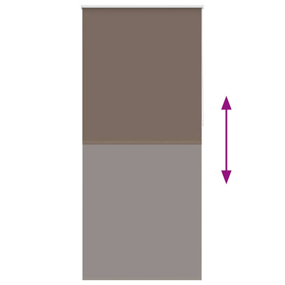 vidaXL Store occultant 124,4 x 230 cm, largeur du tissu 120 cm, marron café