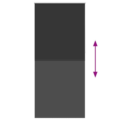 vidaXL Store occultant 124,4 x 230 cm, largeur de tissu 120 cm, noir