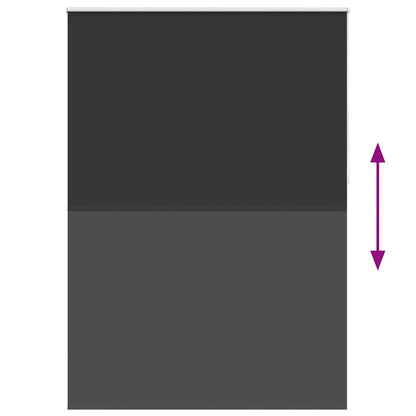 vidaXL Store occultant 144,4 x 230 cm, largeur de tissu 140 cm, noir
