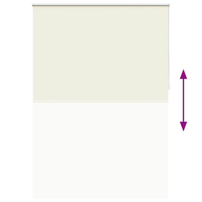 vidaXL Verdunkelungsrollo 164,4 x 230 cm, Stoffbreite 160 cm, Gebrochen Weiß