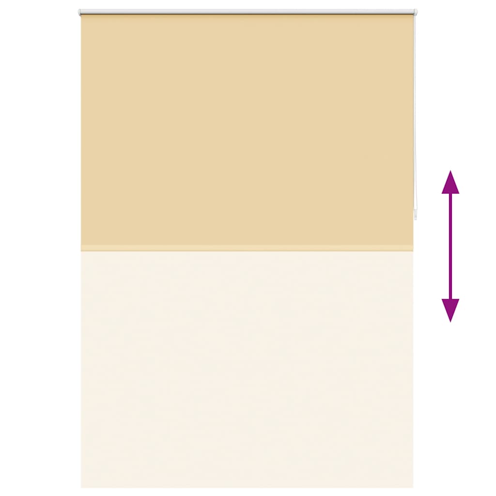 vidaXL Store occultant 164,4 x 230 cm, largeur de tissu 160 cm, beige