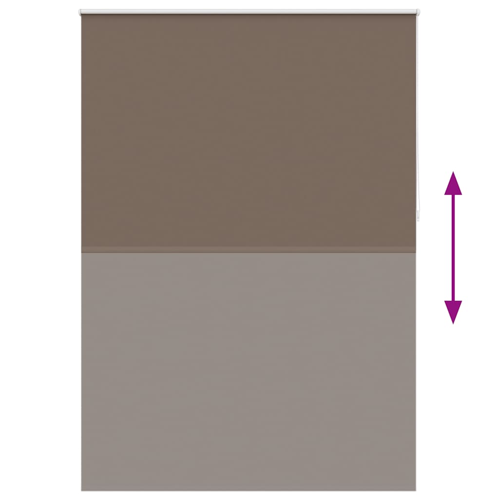 vidaXL Store occultant 164,4 x 230 cm, largeur de tissu 160 cm, marron café